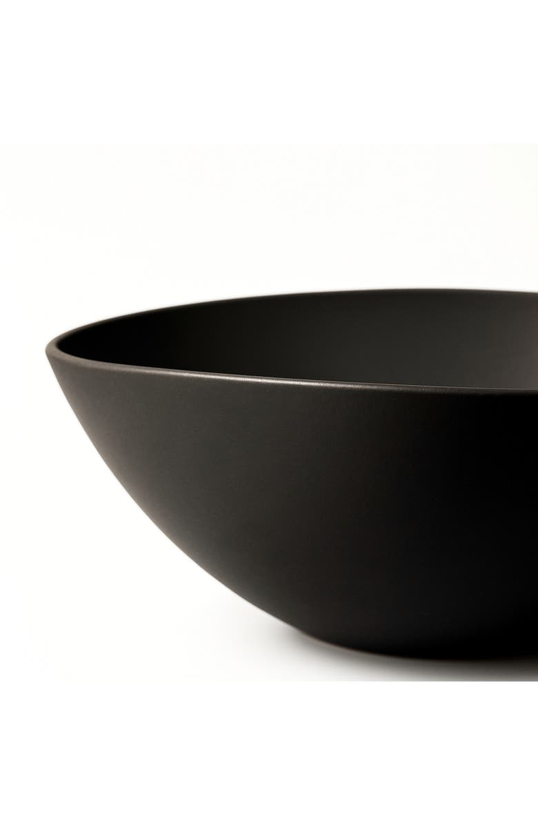 Gharyan Stoneware Dadasi Serving Bowl, Alternate, color, Matte Black