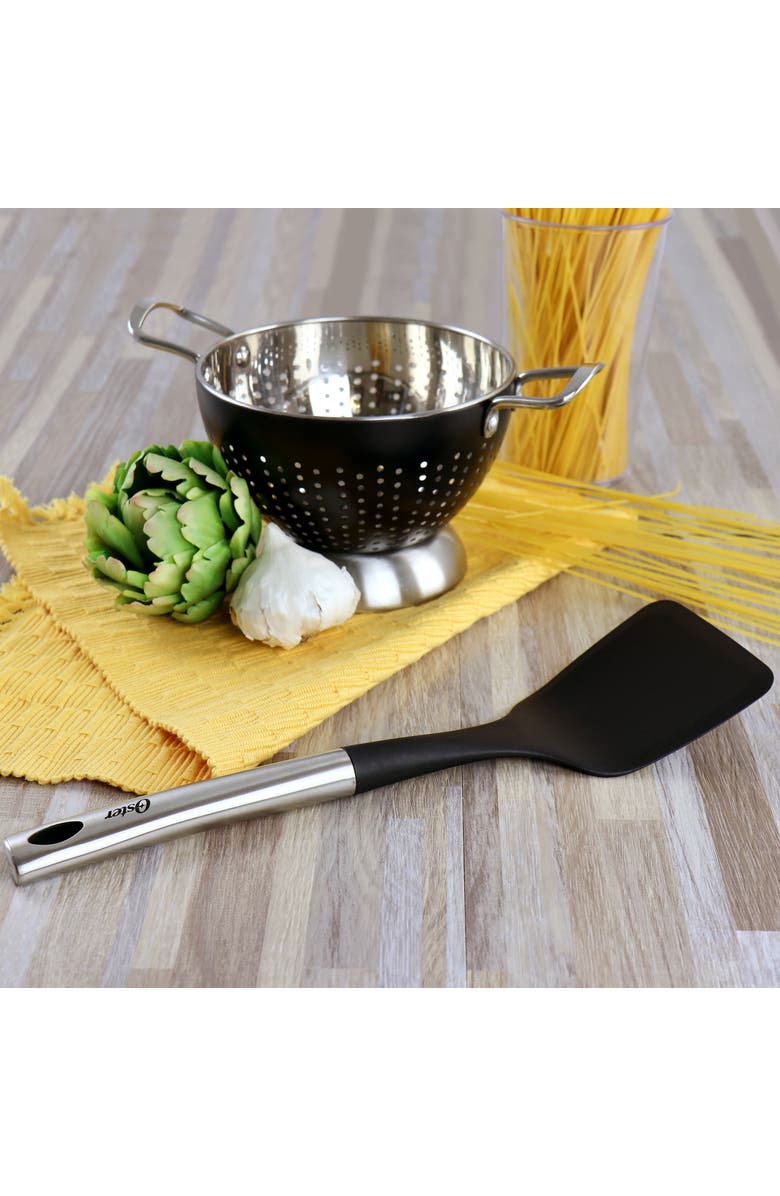 OSTER Baldwyn Stainless Steel and Nylon Turner, Alternate, color, Silver