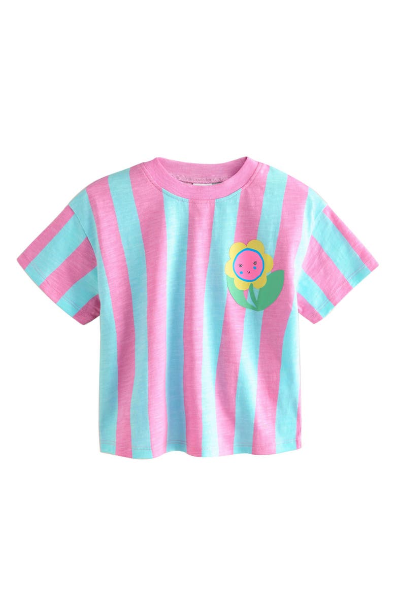 NEXT Kids' Assorted 4-Pack Cotton Graphic T-Shirts, Alternate, color, Pink