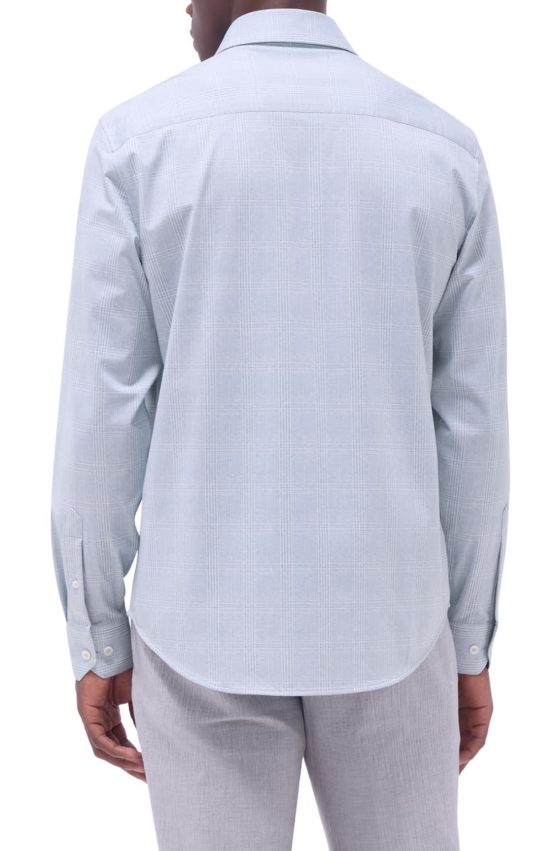 Bugatchi Jimmy OoohCotton<sup>®</sup> Print Button-Up Shirt, Alternate, color, Mint