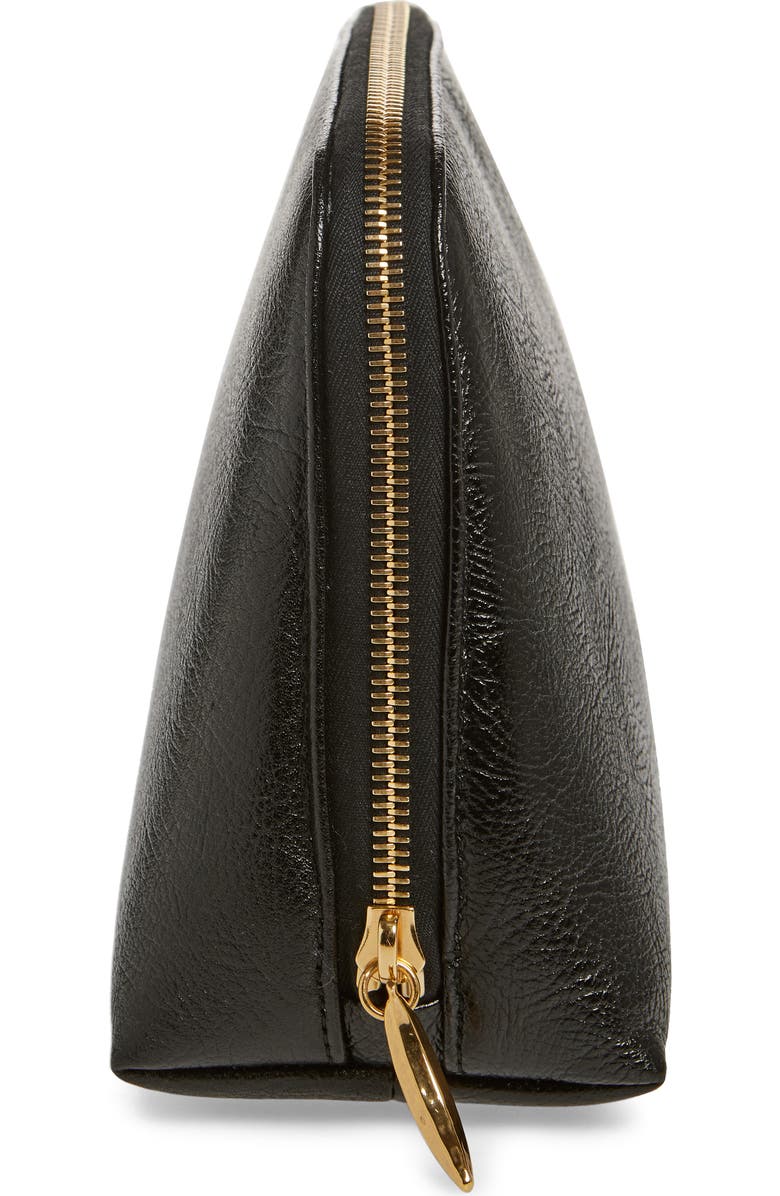 Chloé Banana Leather Zip Cosmetics Pouch, Alternate, color,