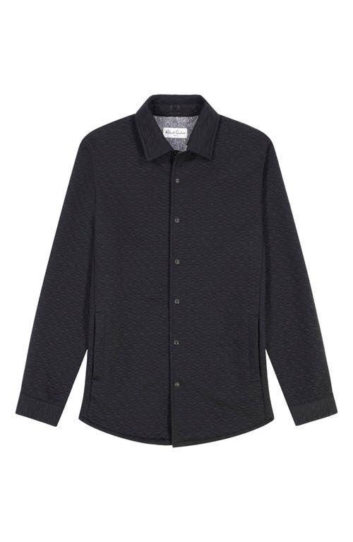 Robert Graham Downey Knit Snap Front Shirt Jacket In Black