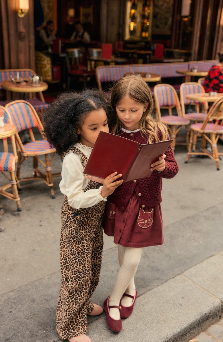 Mini Boden Kids' Cotton Corduroy Button-Up Skirt, Alternate, color,