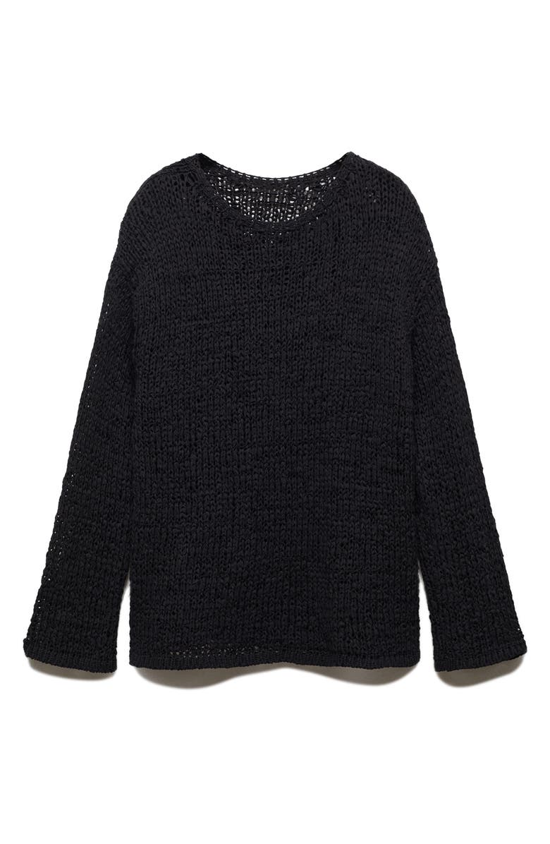 MANGO Oversize Open Stitch Sweater, Alternate, color, 