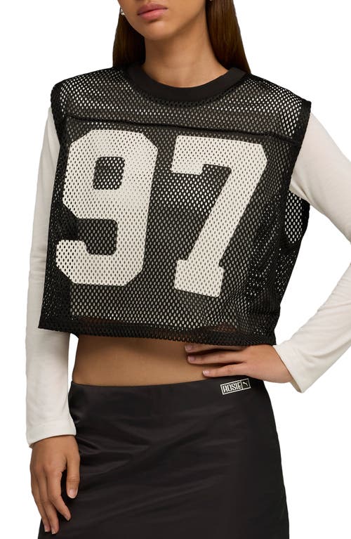 Puma X Rosé Relaxed Mesh Top Women In Multi