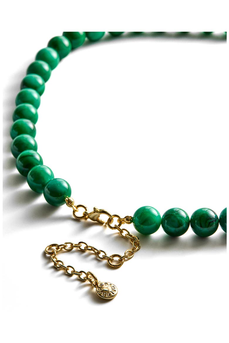 Janette Beaded Pendant Necklace, Alternate, color, GREEN