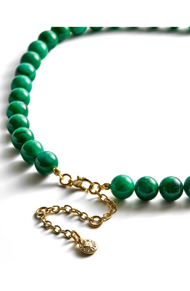BaubleBar Janette Beaded Pendant Necklace, Alternate, color, Green