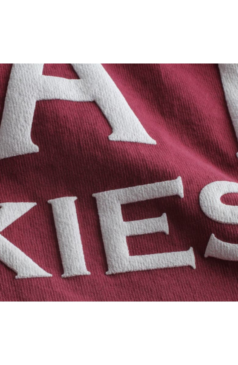 SPIRIT JERSEY Women's Maroon Virginia Tech Hokies Ombre Long Sleeve Dip-Dyed Spirit Jersey, Alternate, color, Maroon