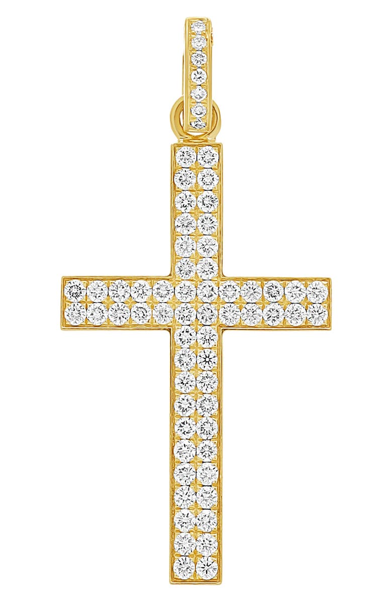 Bony Levy Men's Pave Diamond Cross Pendant, Main, color,