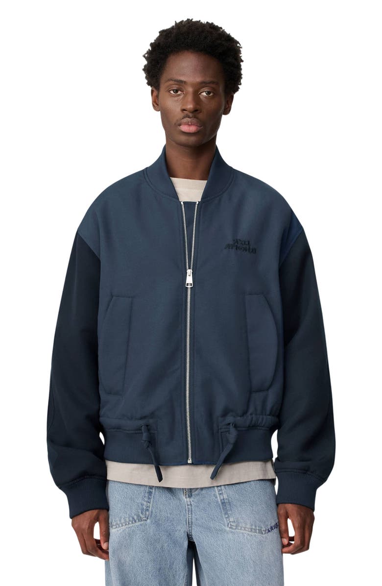Axel Arigato Archer Bomber Jacket, Alternate, color, Navy