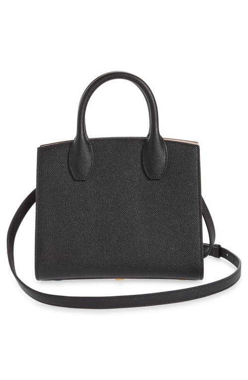 Ferragamo Studio Box Mini Leather Top-handle Bag In Black