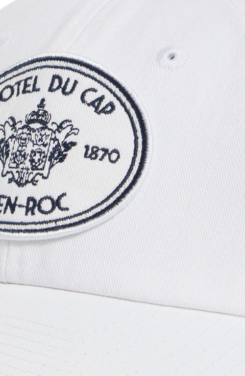 Sporty And Rich Womens Eden Crest Embroidered Cotton Baseball Cap Whit In White