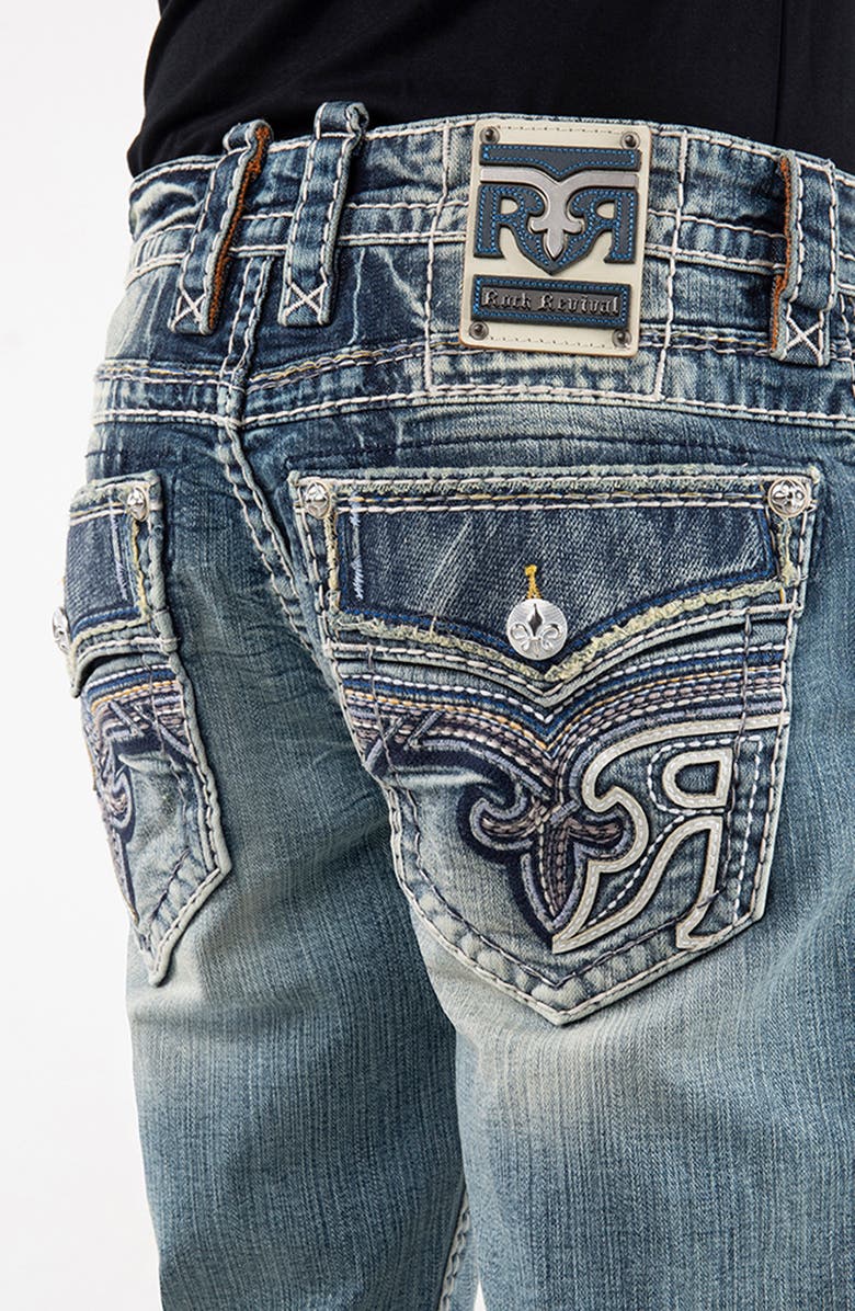 Rock Revival Alternative Straight Leg Stretch Jeans, Alternate, color, 