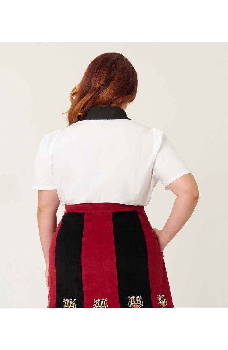 Unique Vintage Plus Size 1940s Collared Blouse, Alternate, color,