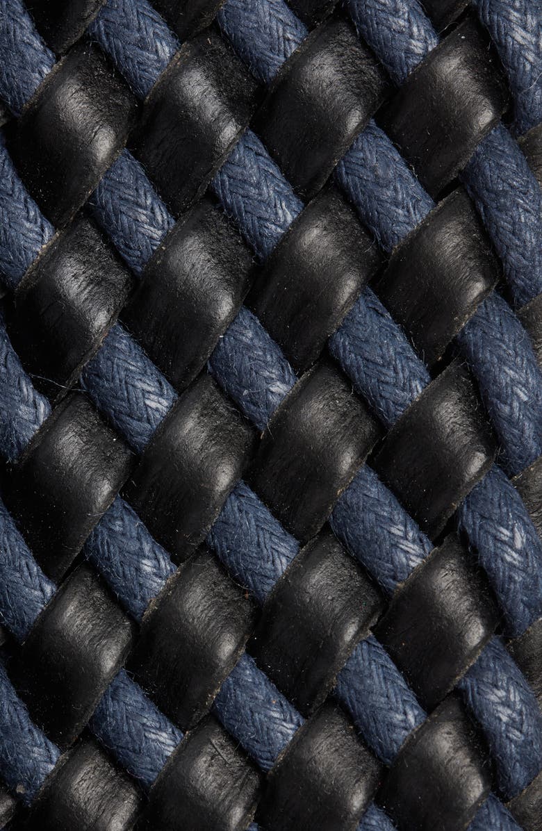 Nordstrom Jaxon Waxed Cording Belt, Alternate, color, Black- Navy Combo