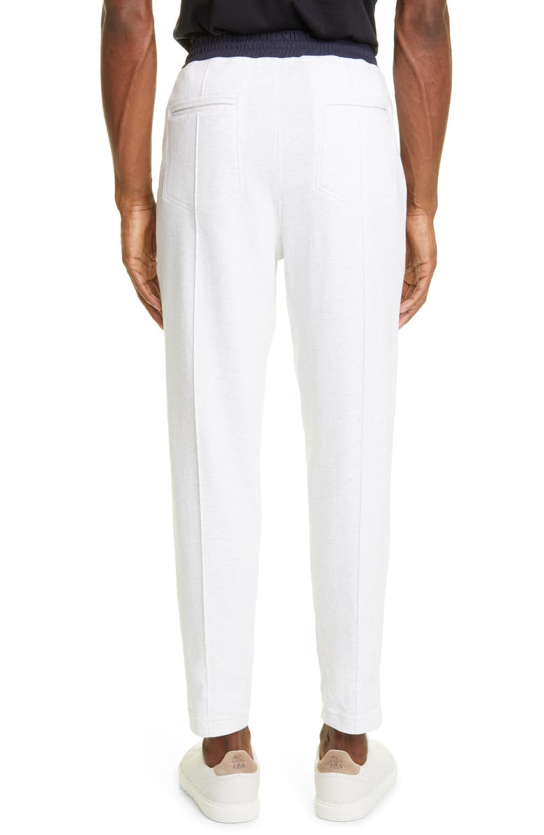 Brunello Cucinelli Cotton Blend Jersey Pants, Alternate, color, 