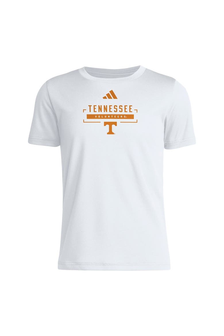 Youth adidas  White Tennessee Volunteers Pregame Performance T-Shirt, Alternate, color, White