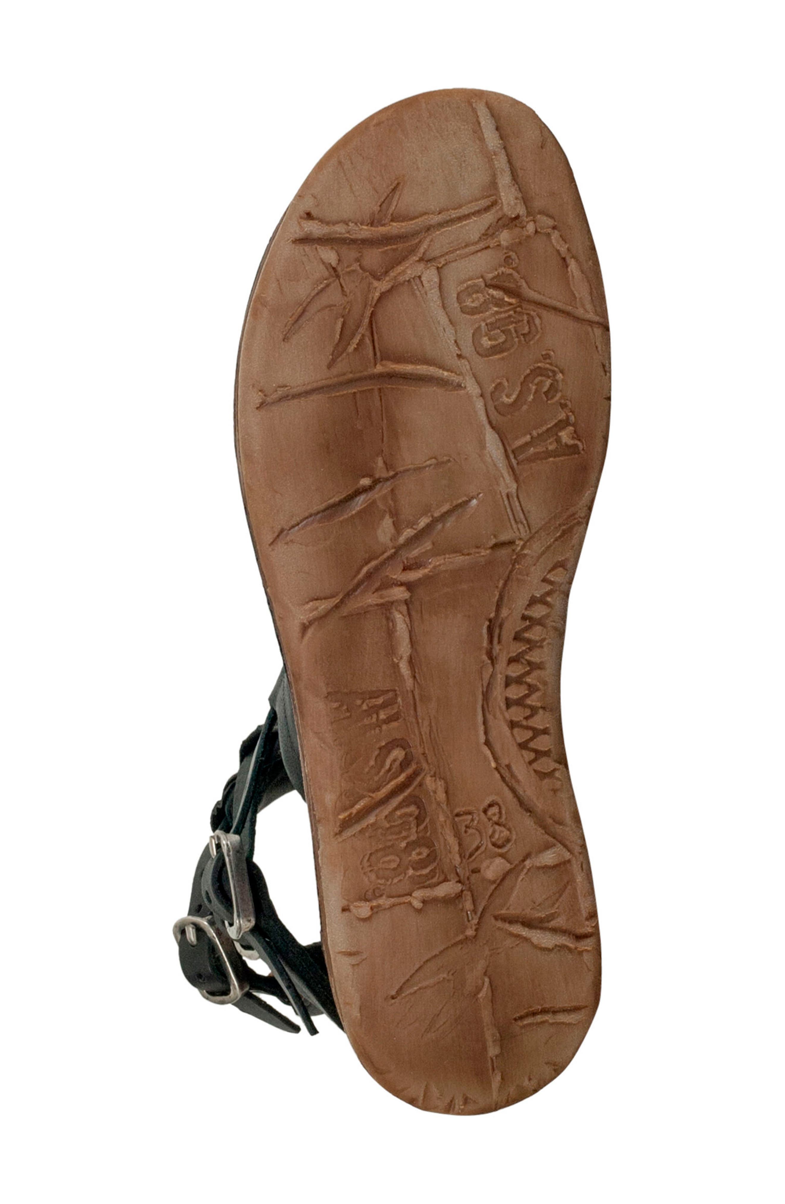 Ryde Sandal, Alternate, color, BLACK LEATHER