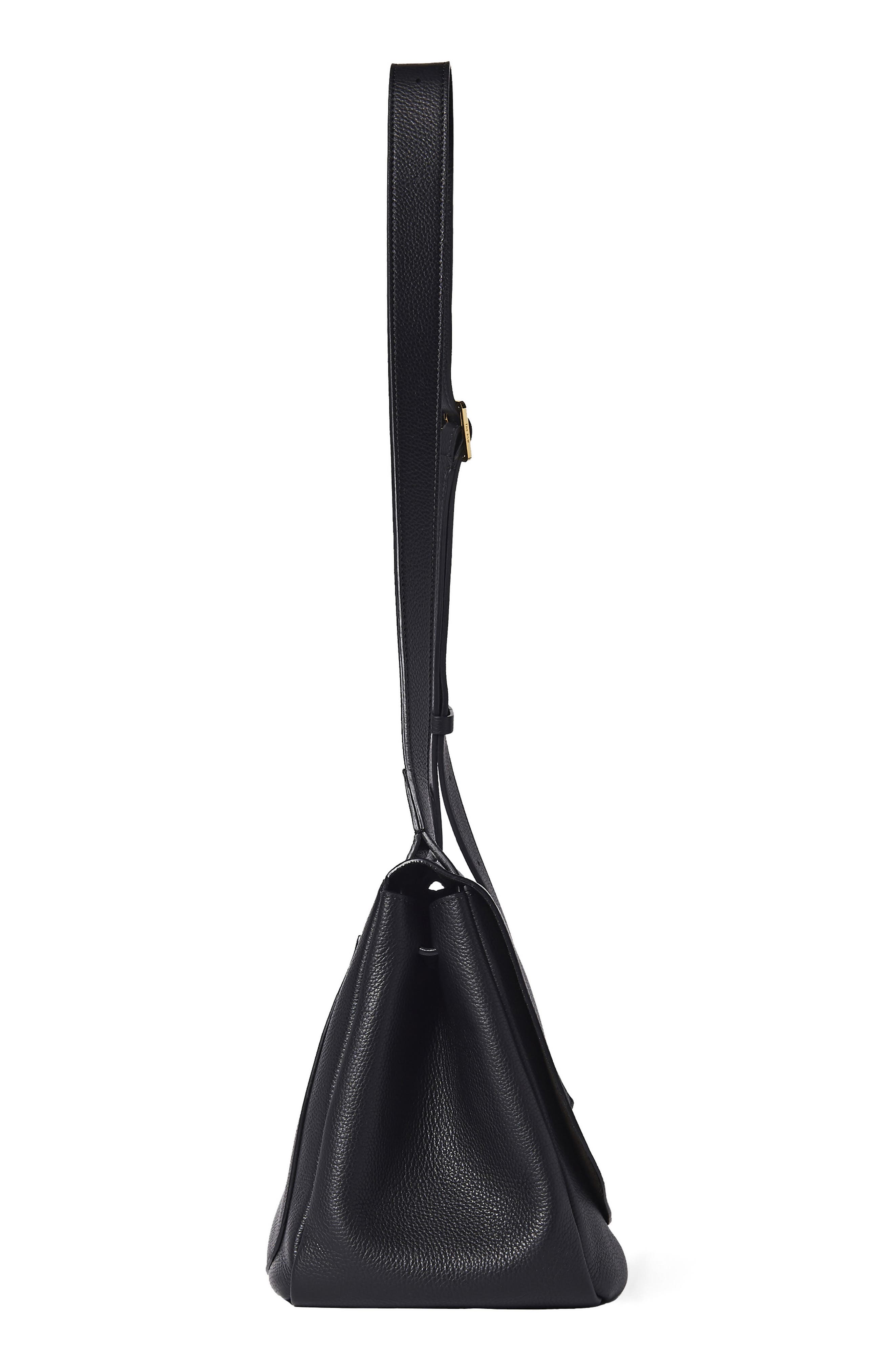 The Row Small Mail Leather Shoulder Bag, Alternate, color, 