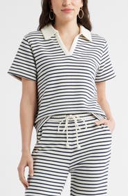 Caslon® French Terry Polo
