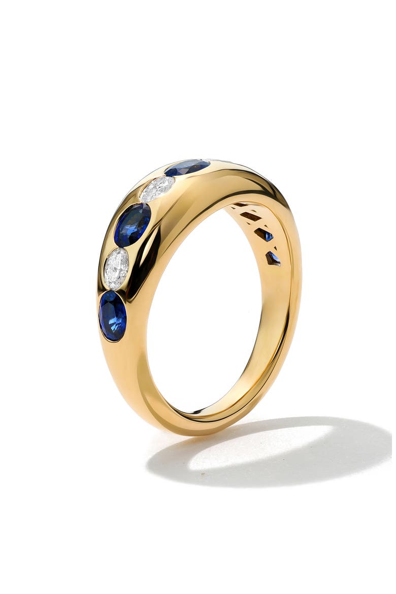 Petite Oval Sapphire & Diamond Ring, Alternate, color, SAPPHIRE