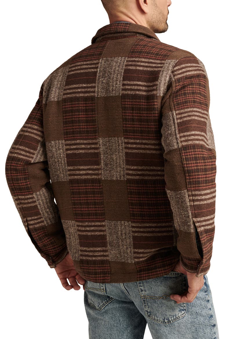 Patchwork Chore Coat, Alternate, color, BROWN PATCHWORK MULTI