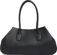 BCBG Faux Leather Top Handle Satchel