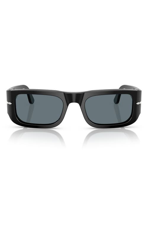 Persol Rectangular Frame Sunglasses In Black