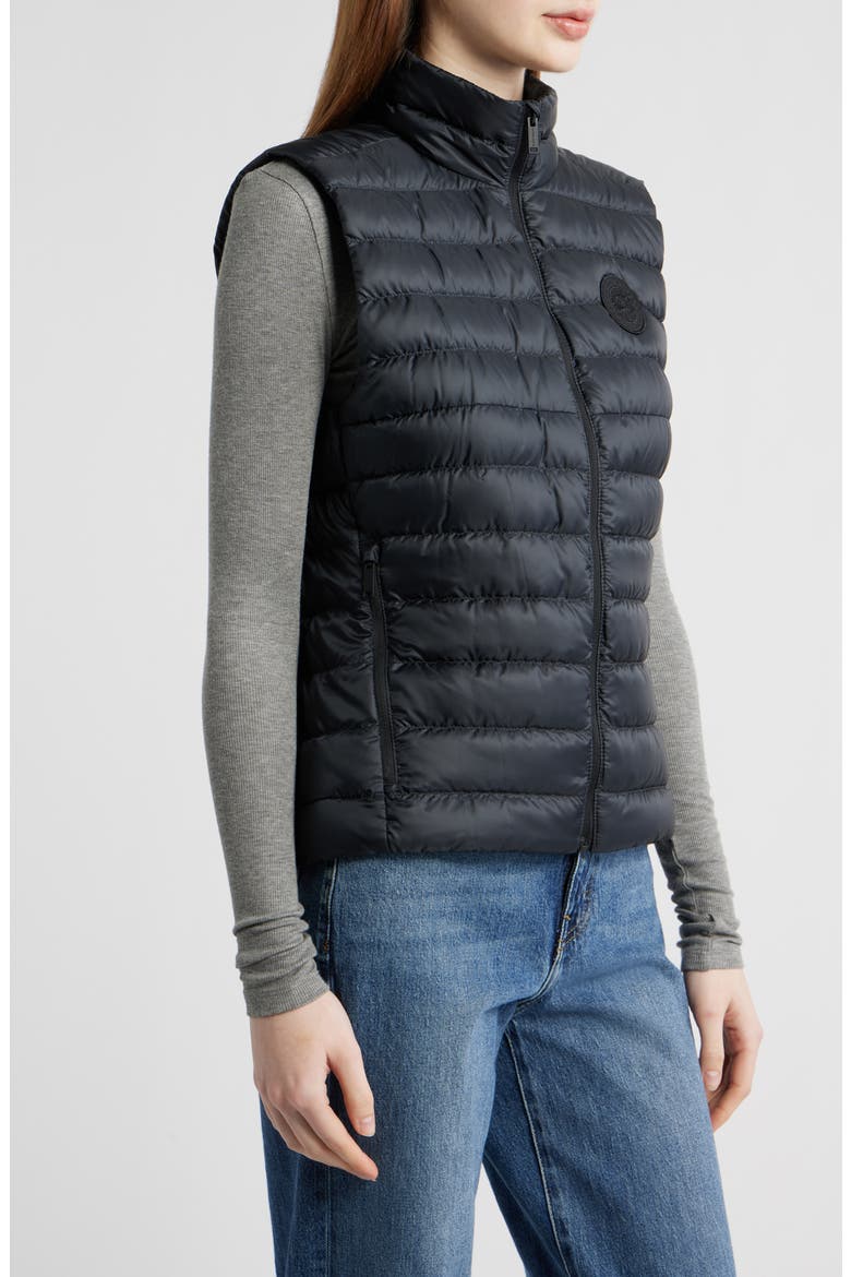 Aethera Quilted Ripstop 750 Fill Power Down Puffer Vest, Alternate, color, BLACK