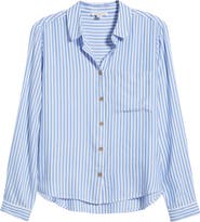 beachlunchlounge Candace Stripe Button-Up Shirt