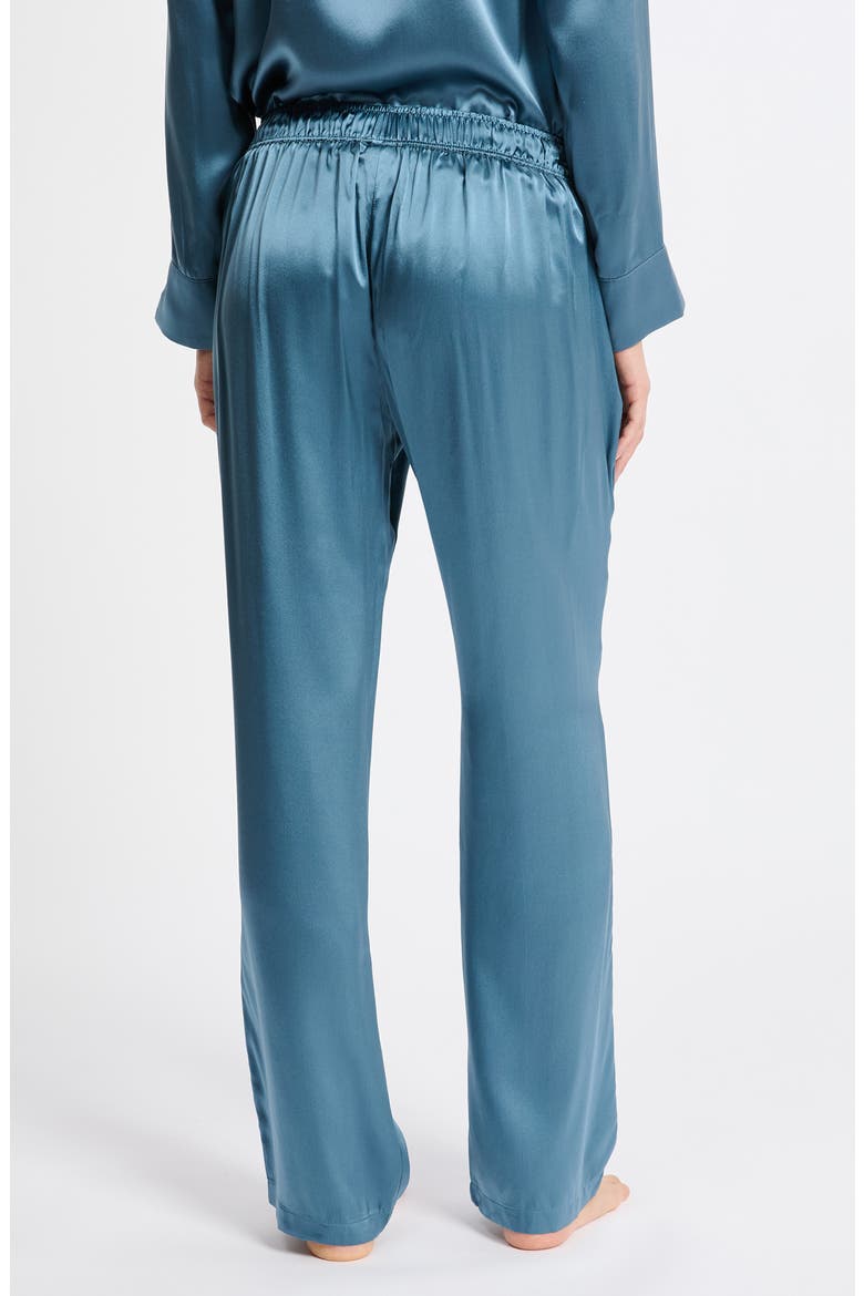 Pearly Silk Straight Leg Pajama Pants, Alternate, color, ENCRE