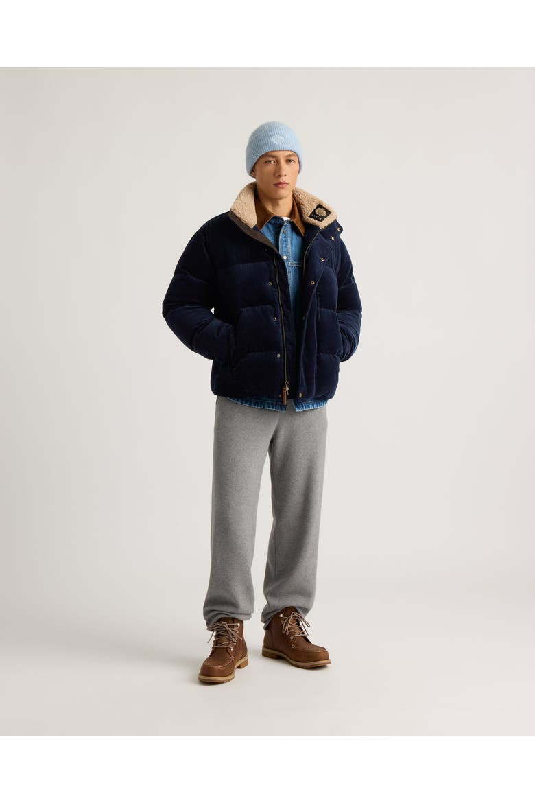 Mens Richmond Corduroy Puffer Jacket, Alternate, color, NAVY
