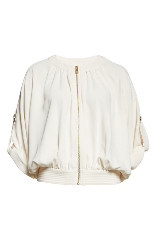 Ramy Brook Coral Bomber Jacket In White