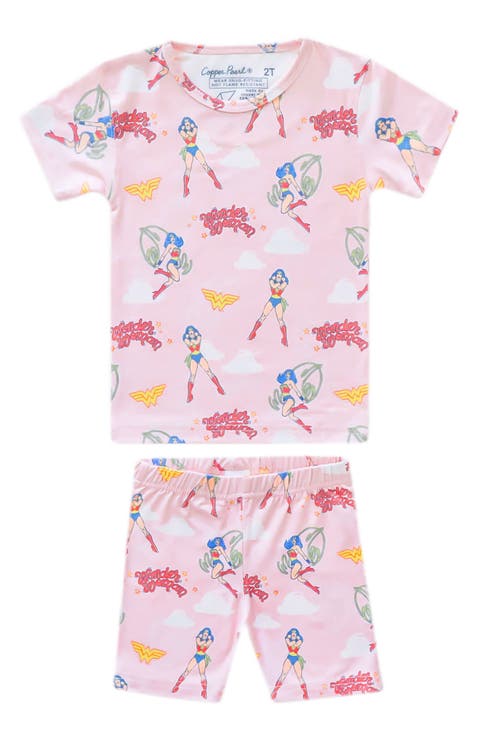 Wonder Woman Fitted Two-Piece Short Pajamas (Baby)
