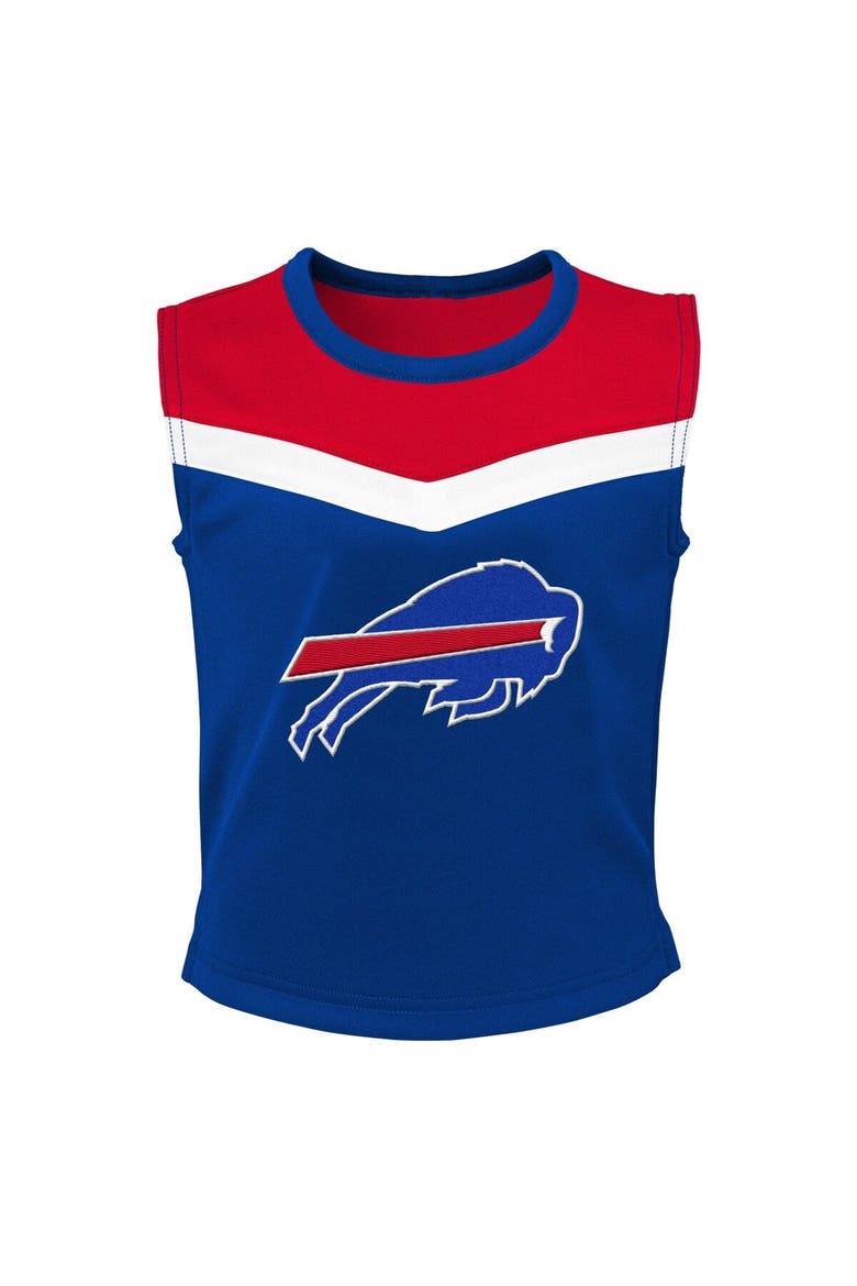Girls Preschool Royal Buffalo Bills Spirit Cheerleader Two-Piece Set with Bloomers, Alternate, color, Royal