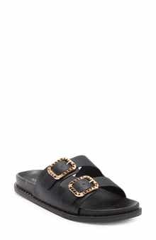 TOP MODA Sailor Double Strap Slide Sandal