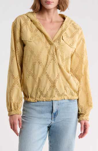 Jessamine Eyelet Hooded Pullover
