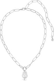Ettika Freshwater Pearl Pendant Necklace