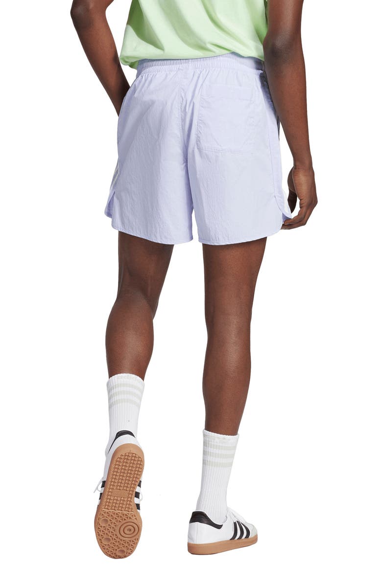 adidas Originals 3-Stripes Sprinter Shorts, Alternate, color, Violet Tone