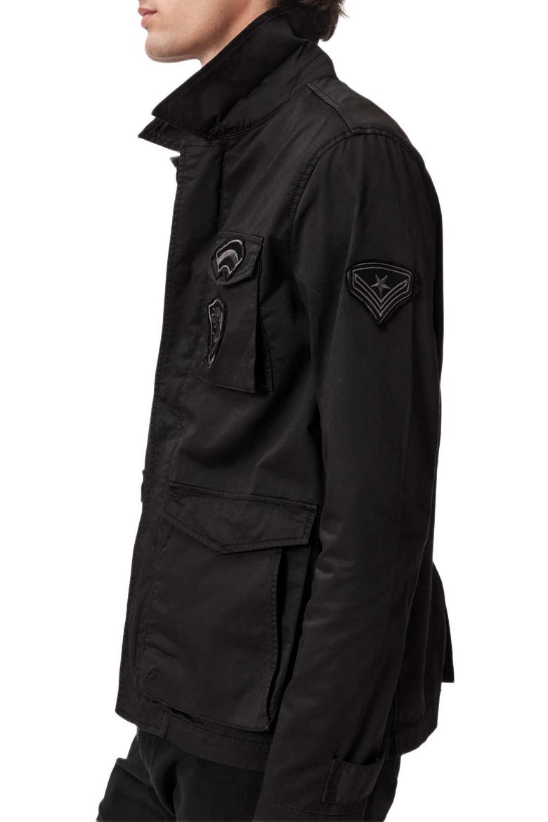 Kade Patch Field Jacket, Alternate, color, BLACK