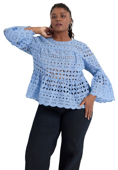 Flounce Peplum Top (Plus Available)