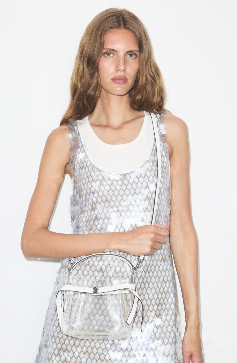 Tory Burch Mini Romy Clear Bucket Bag, Alternate, color,