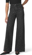 Joe's Mia Embellished High Waist Wide Leg Jeans