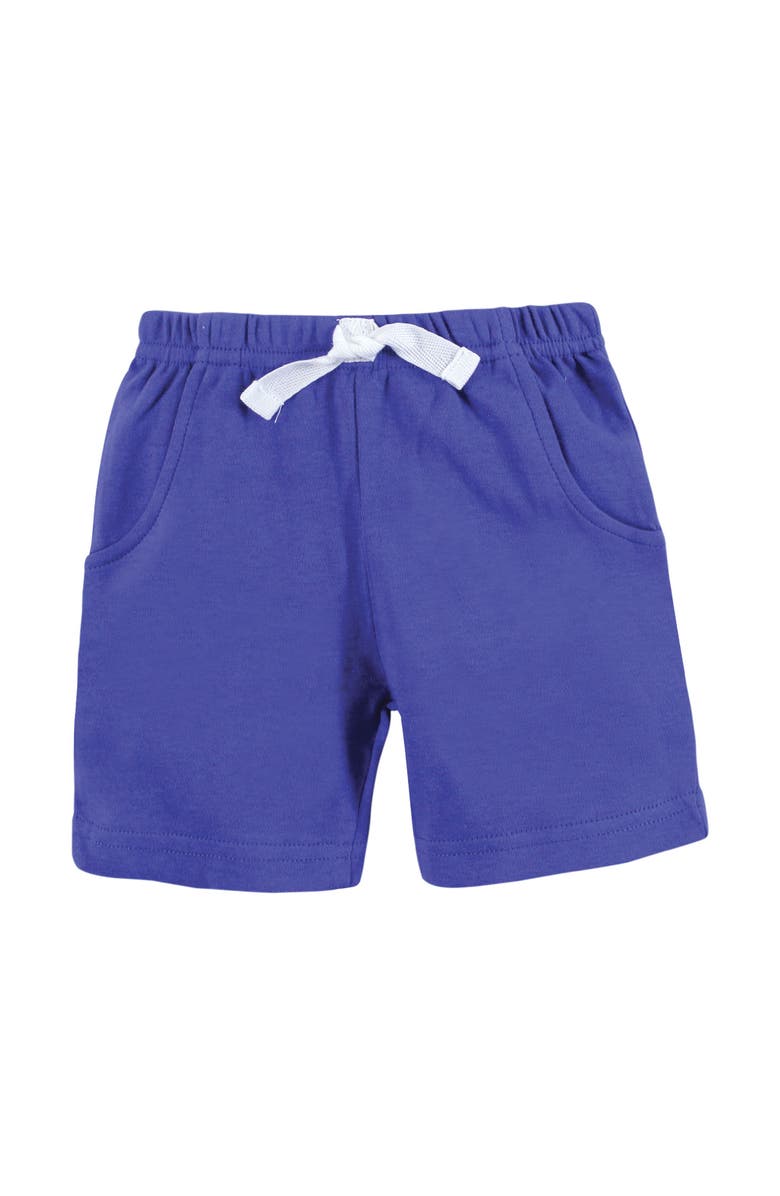 Hudson Baby Boys' 4-Piece Everyday Shorts Collection, Alternate, color, Blue Tropical Scene