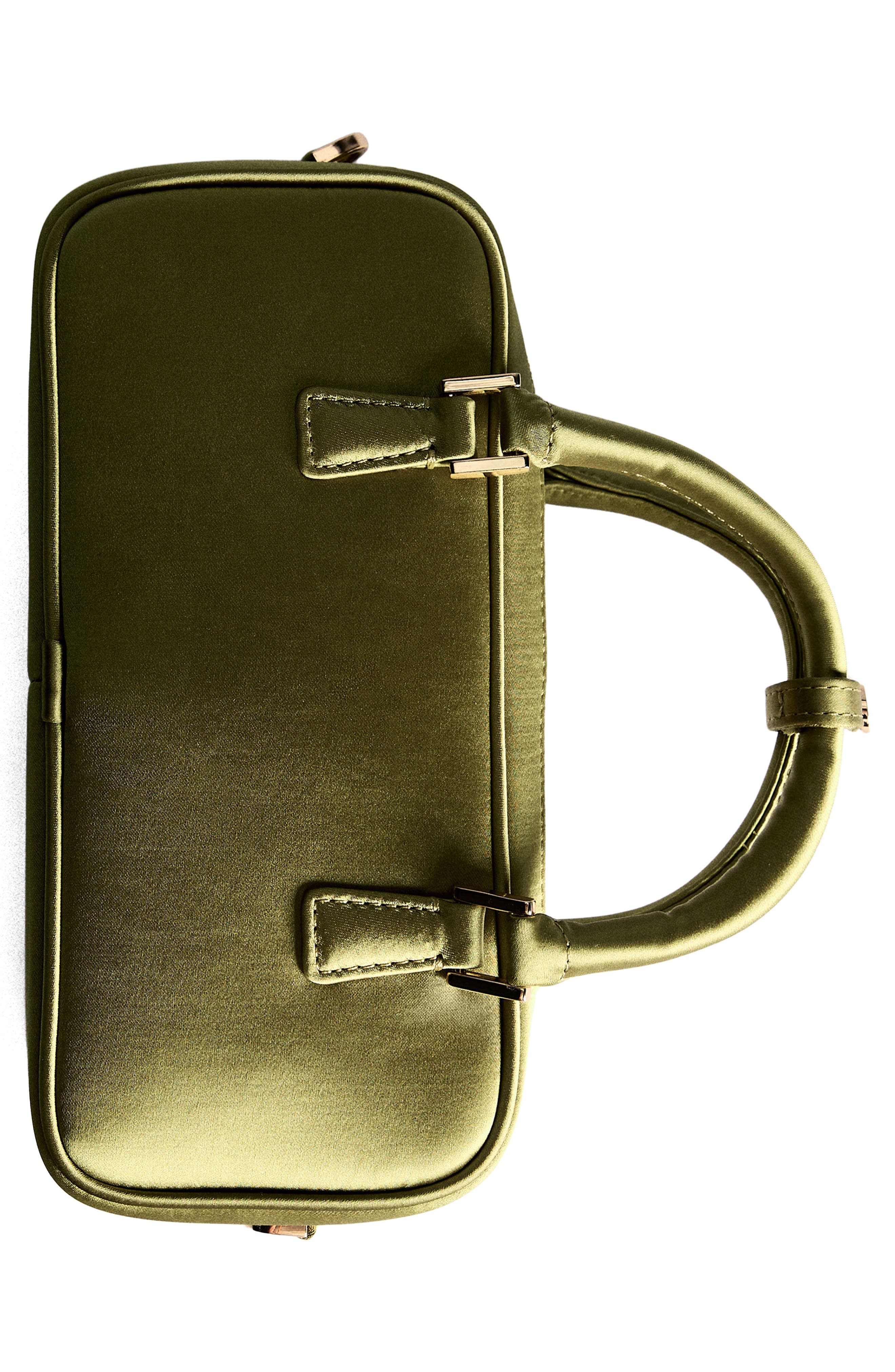 MANGO Mini Satin Top Handle Bag, Alternate, color, 