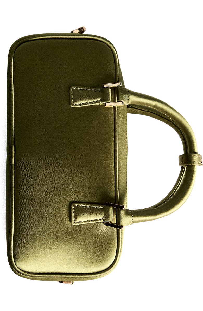 MANGO Mini Satin Top Handle Bag, Alternate, color,