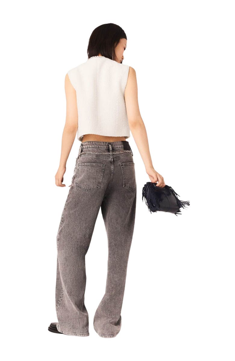 maje Beaded tweed jacket, Alternate, color, Ecru