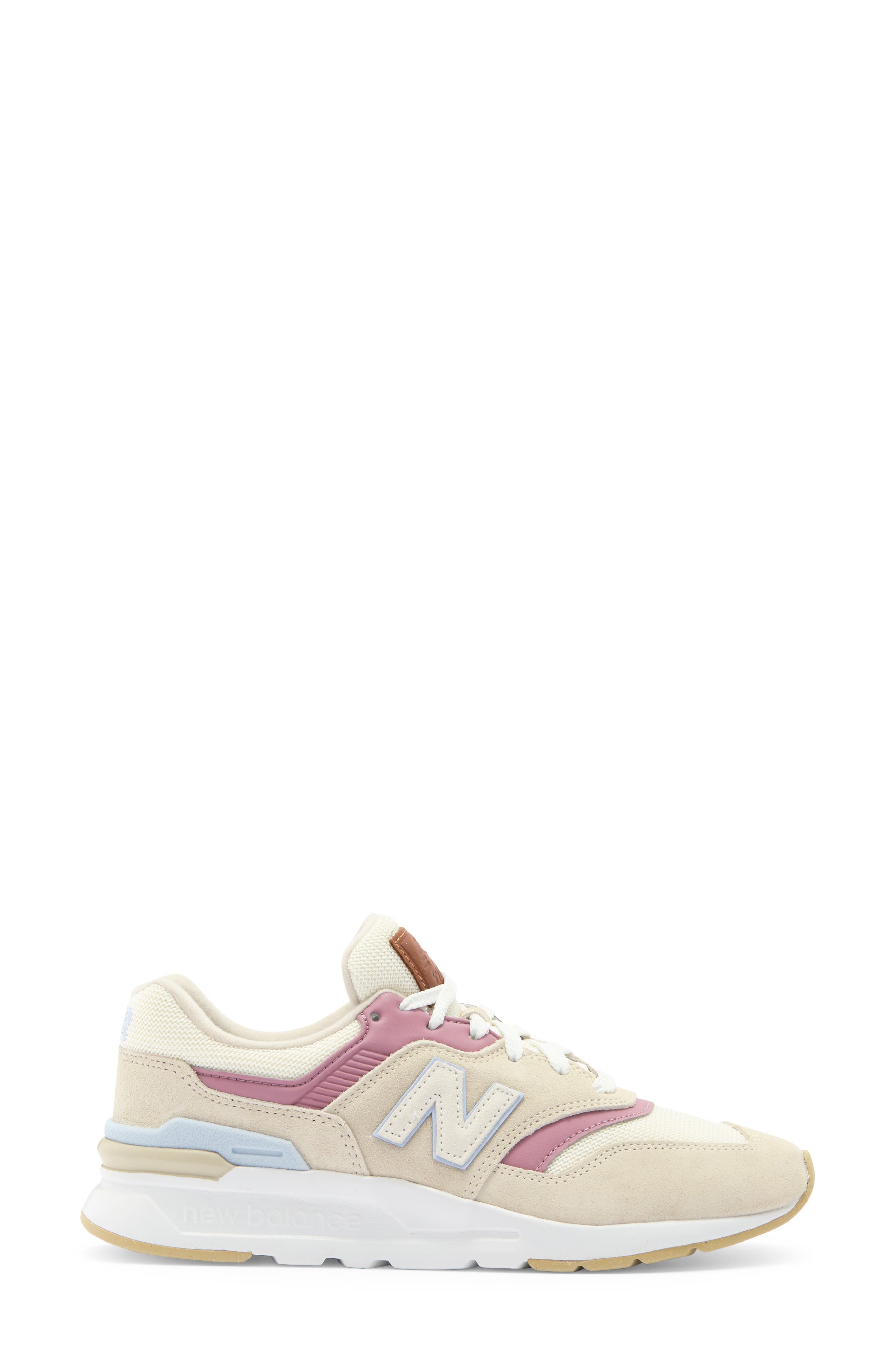 New Balance 997 Sneaker, Alternate, color, Timberwolf/ Rosewood