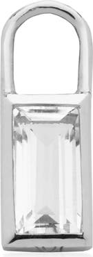 Monica Vinader Baguette Quartz Charm Pendant