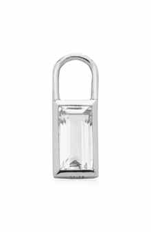 Monica Vinader Baguette Quartz Charm Pendant